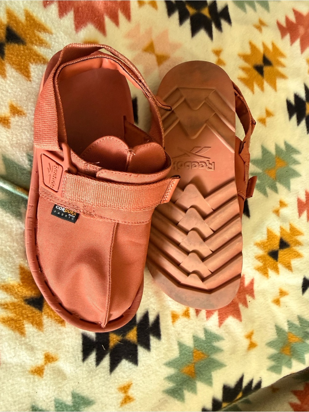 Reebok clogs Rust/Coral Cordura Strap Sandals